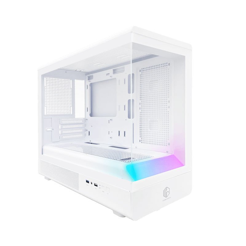 CUBE GAMING QUITOZ White m-ATX Casing PC