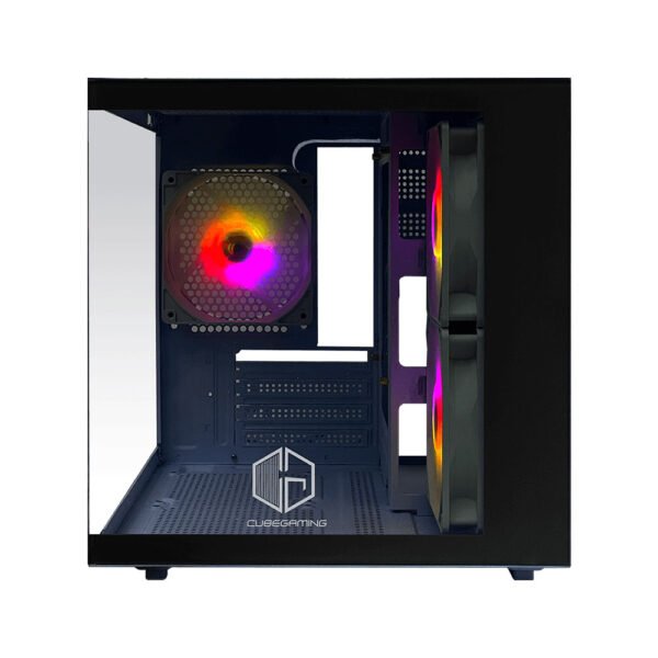 CUBE GAMING ZAREONT Black casing PC Front