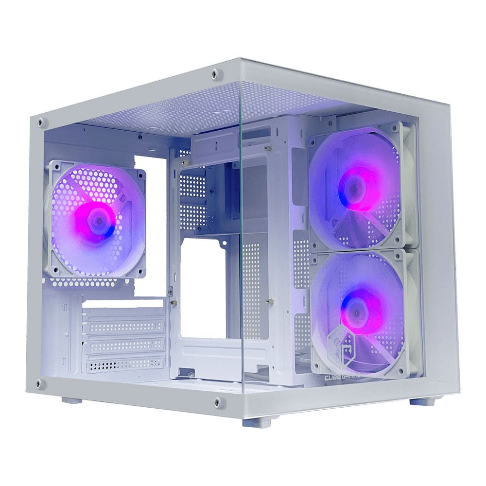 CUBE GAMING ZAREONT White m-ATX Casing PC