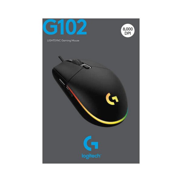 Kemasan Logitech G102 V2 Black Gaming Mouse