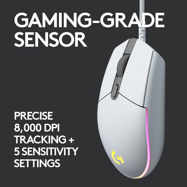 Sensor gaming Logitech G102 V2 White hingga 8000 DPI