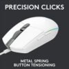 Desain ergonomis Logitech G102 V2 White Gaming Mouse