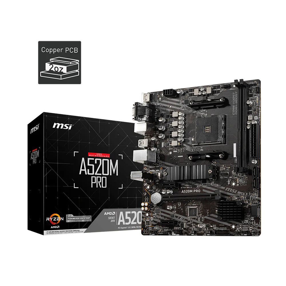 MSI A520M PRO AM4 DDR4 M-ATX Motherboard