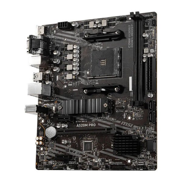 MSI A520M PRO motherboard tampak samping