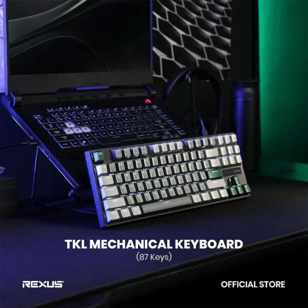 Rexus Heroic KX4 V2 Dark Grey Mechanical Keyboard White Led