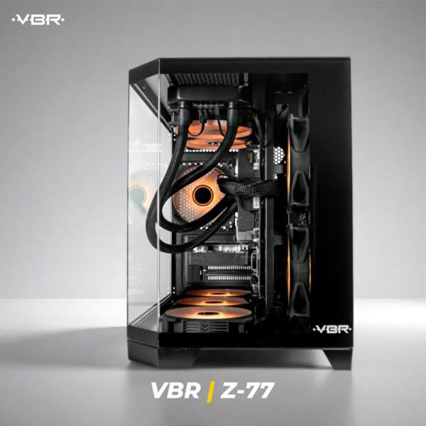 VBR Z77 Black Tempered Glass Casing