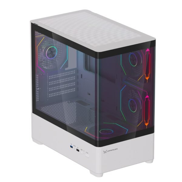FPMAX R4M PRO LUMA White m-ATX Casing PC
