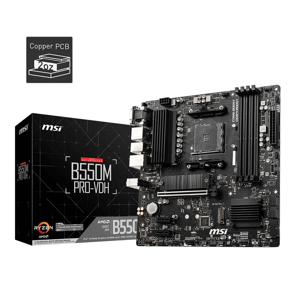 MSI B550M PRO-VDH AM4 DDR4 Motherboard
