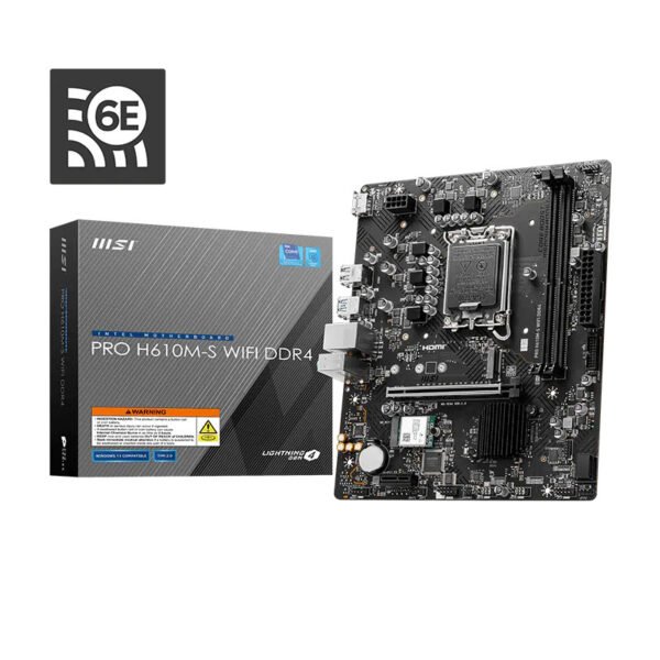 MSI PRO H610M-S WIFI DDR4 LGA1700 Motherboard