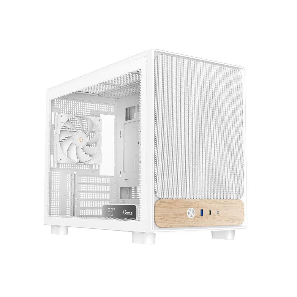 OCYPUS Delta C40 Digital White m-ATX Casing PC